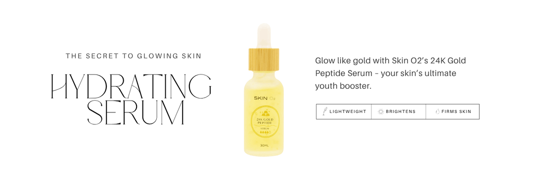 24k Gold hydrating serum bottle