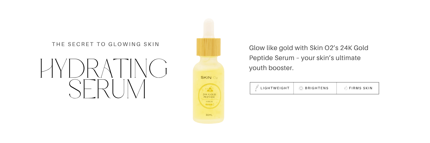 24k Gold hydrating serum bottle