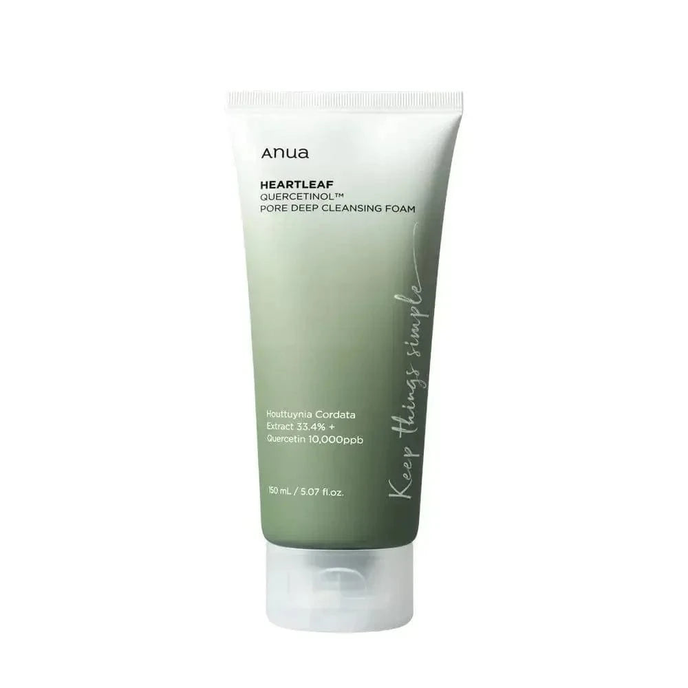 Anua Cleansing Foam Anua Heartleaf Quercetinol Pore Deep Cleansing Foam – Calming & Clarifying Cleanser (150ml)