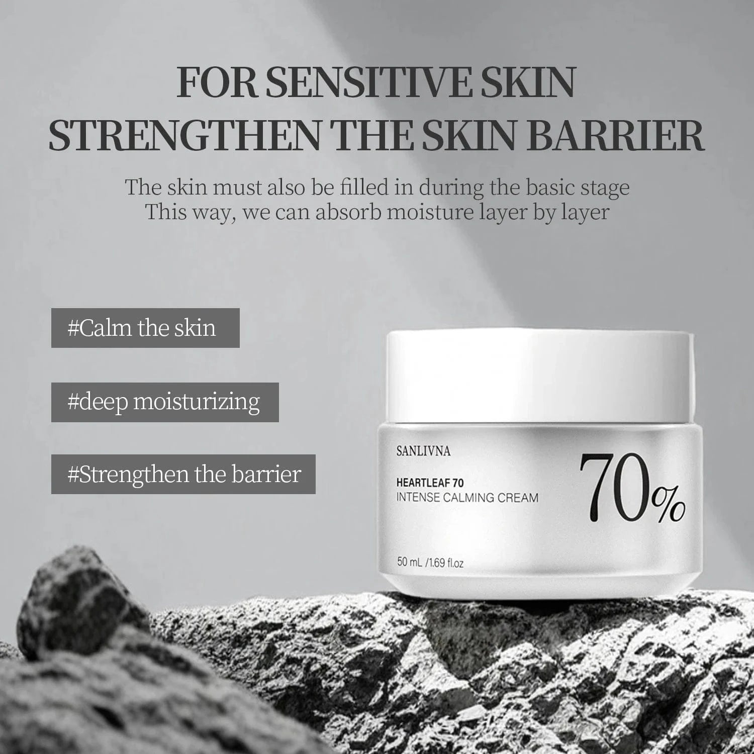 Anua Moisturiser Anua Heartleaf 70 Intense Calming Cream (50ml)