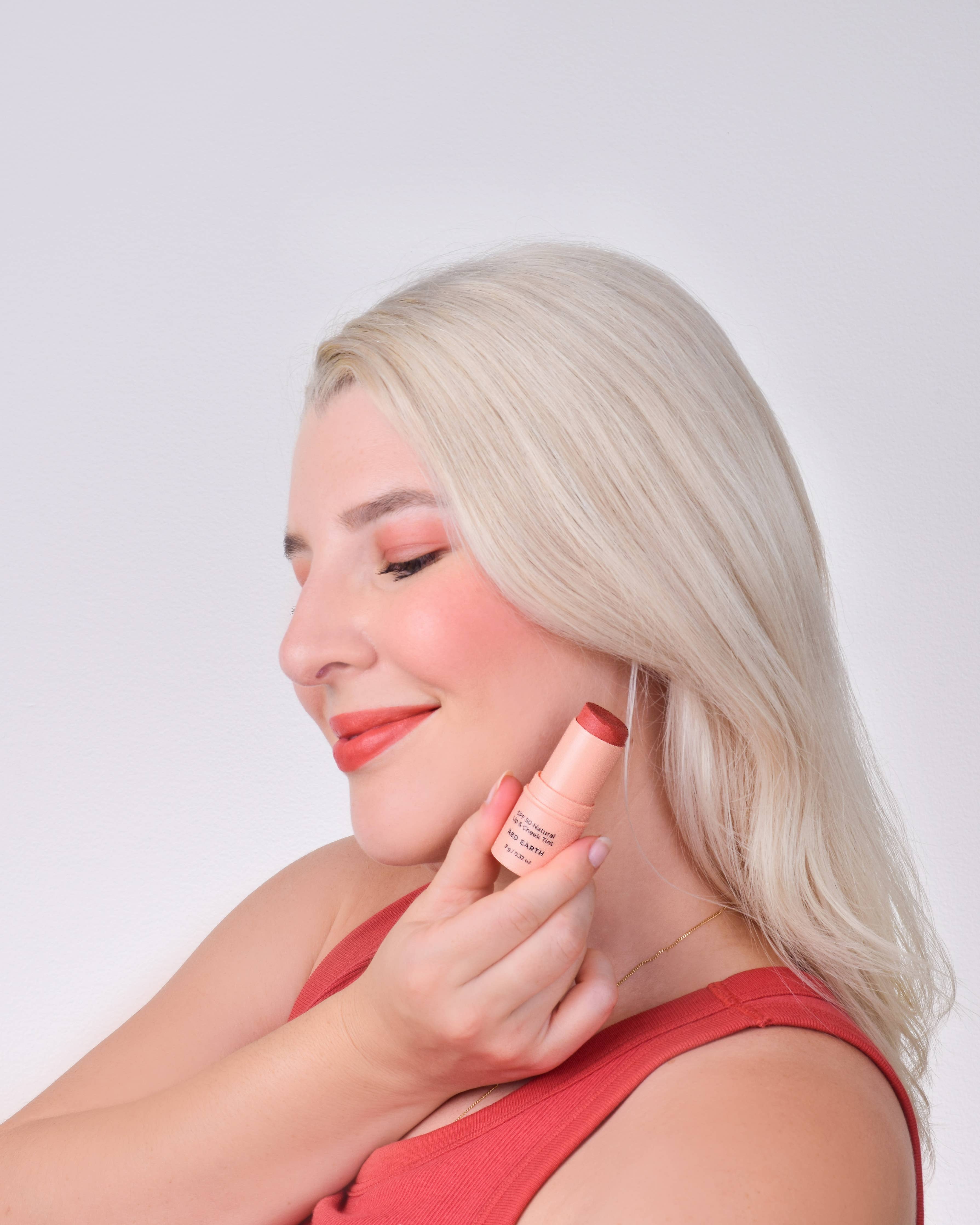 Avocado Zinc Lip Tint Avocado Zinc SPF 50 Natural Lip & Cheek Tint – Red Earth | Multi-Use Vegan SPF Stick