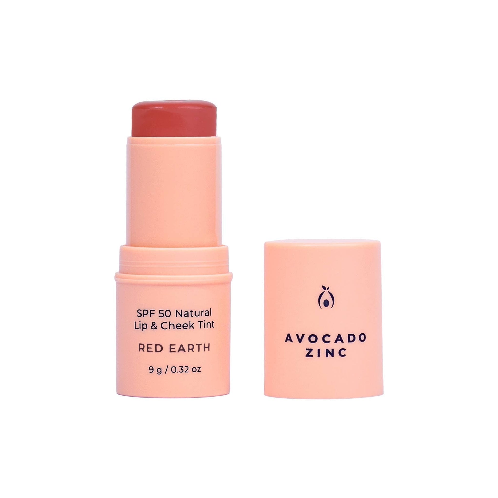Avocado Zinc Lip Tint Avocado Zinc SPF 50 Natural Lip & Cheek Tint – Red Earth | Multi-Use Vegan SPF Stick