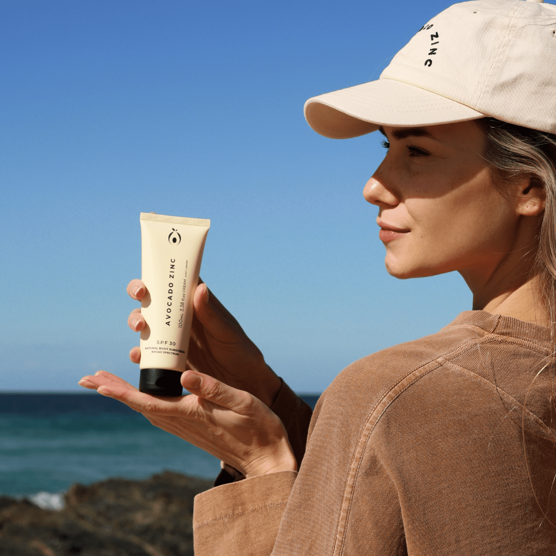 Avocado Zinc Sunscreen Avocado Zinc SPF 30 Natural Body Sunscreen – Mineral & Reef-Safe Sun Protection