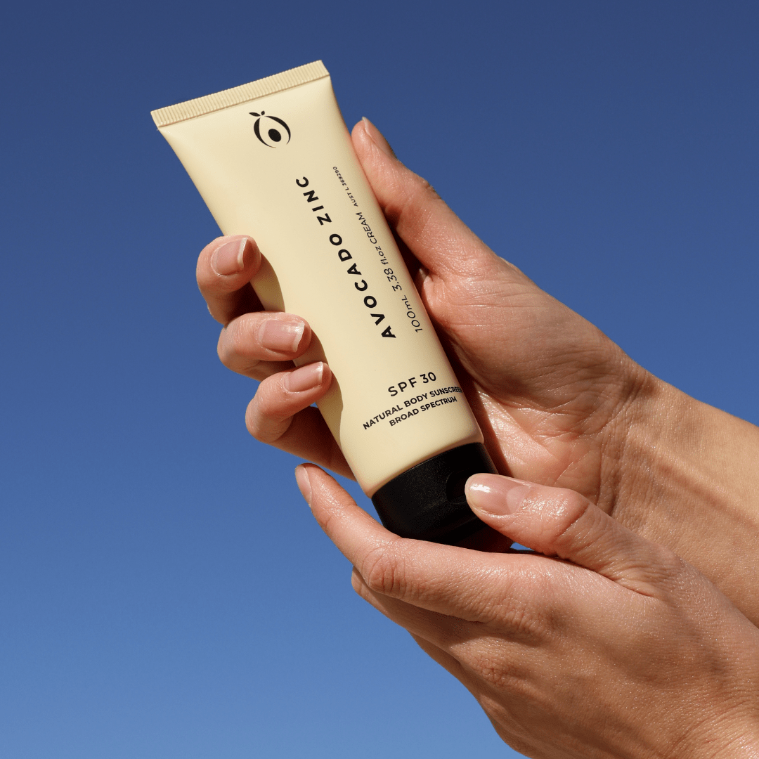 Avocado Zinc Sunscreen Avocado Zinc SPF 30 Natural Body Sunscreen – Mineral & Reef-Safe Sun Protection