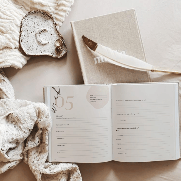 Becoming MAMA Pregnancy Journal Axel & Ash Journal Becoming MAMA – A Guided Pregnancy Journal & Keepsake for Expecting Mothers