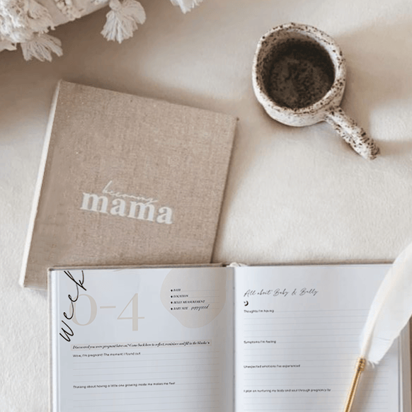 Becoming MAMA Pregnancy Journal Axel & Ash Journal Becoming MAMA – A Guided Pregnancy Journal & Keepsake for Expecting Mothers