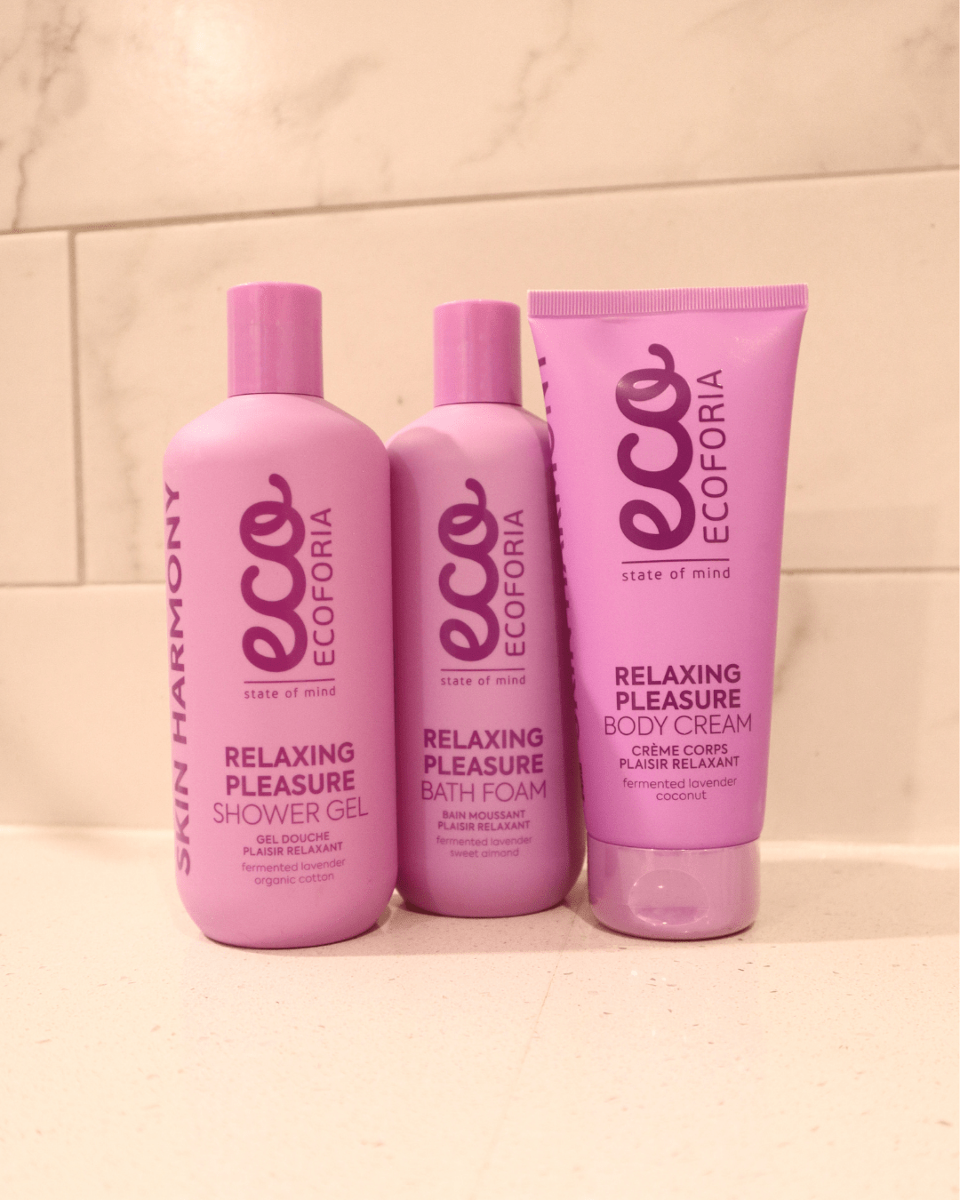 Ecoforia Body and Face Wash Ecoforia Relaxing Pleasure Shower Gel – Soothing Cleanse with Lavender & Cotton Extract (400ml)