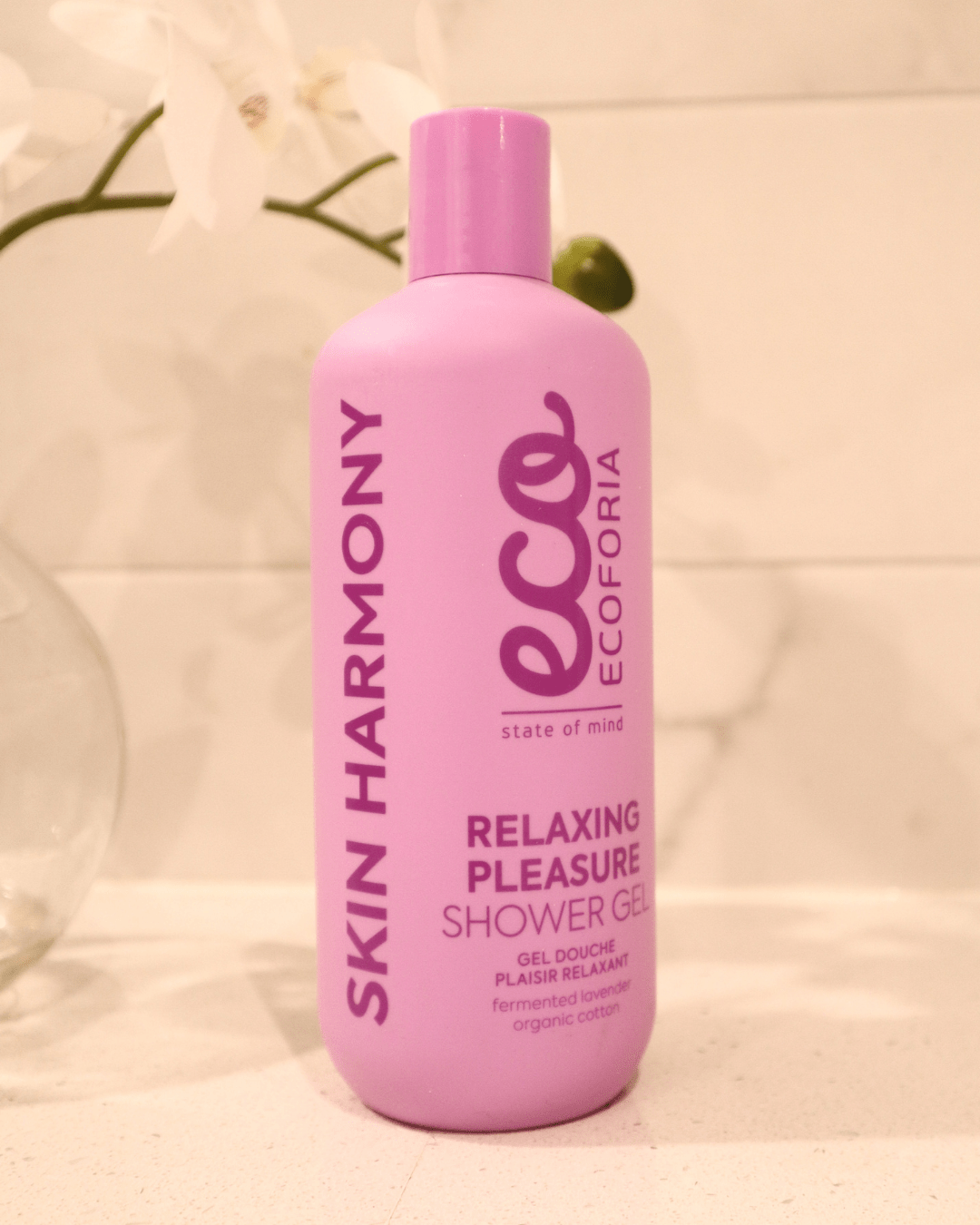 Ecoforia Body and Face Wash Ecoforia Relaxing Pleasure Shower Gel – Soothing Cleanse with Lavender & Cotton Extract (400ml)