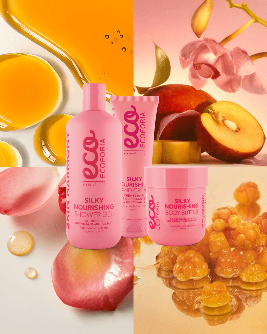 Ecoforia Body Moisteriser Ecoforia Silky Nourishing Body Butter – Intense Moisture with Cloudberry & Shea Butter (200ml)