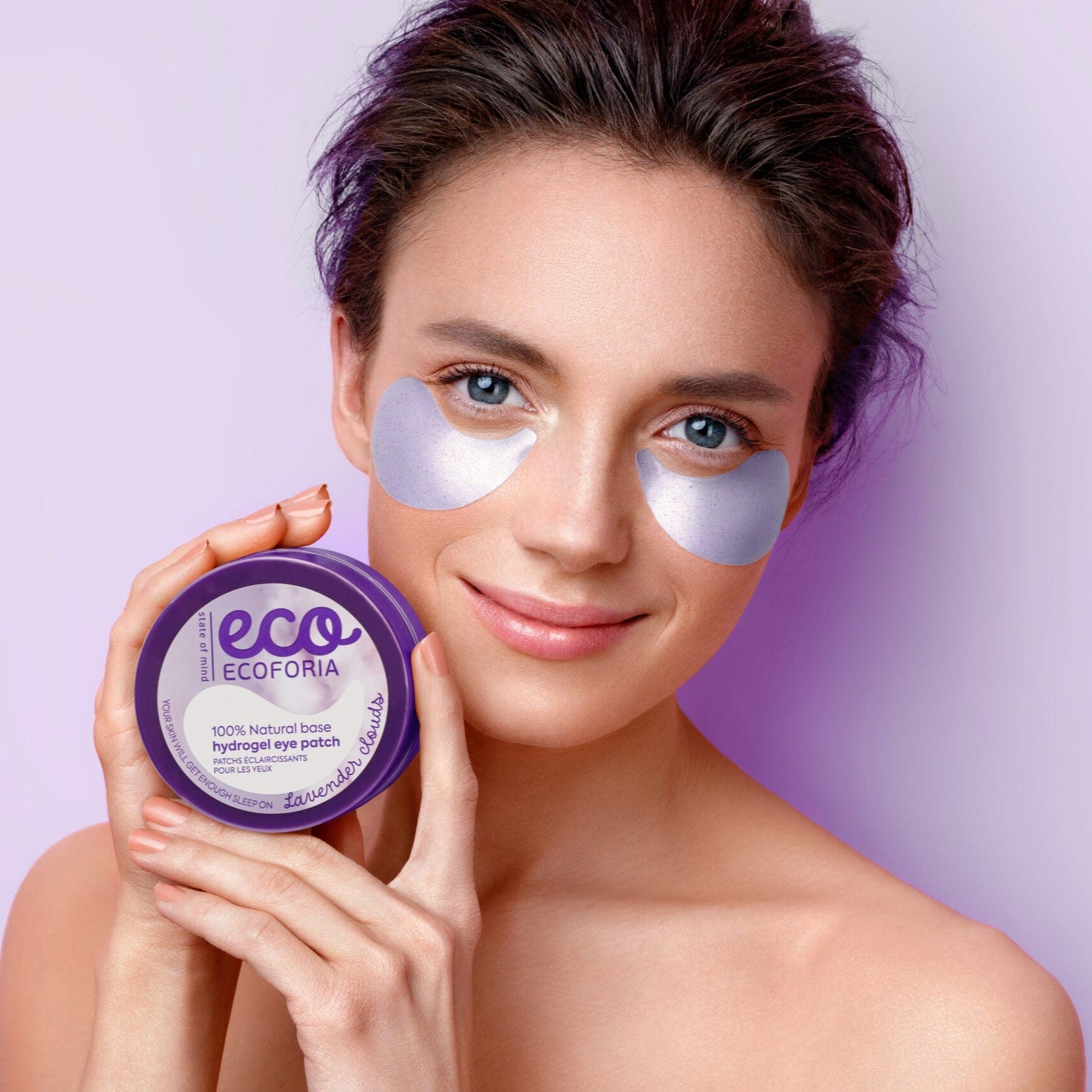 Ecoforia Eye patches Ecoforia 8 Hours Sleep Brightening Eye Patches – 60 Vegan Under-Eye Masks to Reduce Dark Circles & Puffiness
