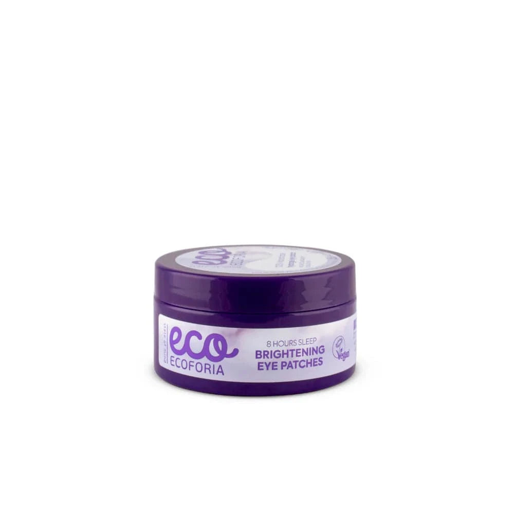 Ecoforia Eye patches Ecoforia 8 Hours Sleep Brightening Eye Patches – 60 Vegan Under-Eye Masks to Reduce Dark Circles & Puffiness