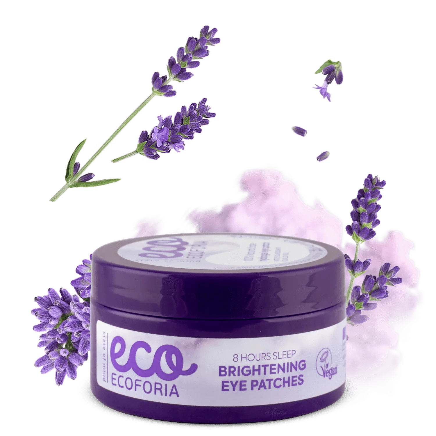Ecoforia Eye patches Ecoforia 8 Hours Sleep Brightening Eye Patches – 60 Vegan Under-Eye Masks to Reduce Dark Circles & Puffiness
