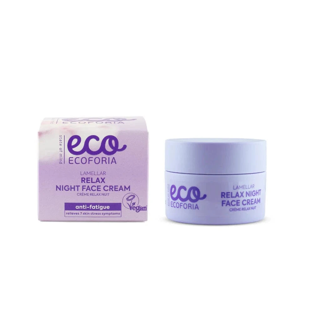 Ecoforia Moisturiser Ecoforia Lamellar Relax Night Face Cream – Anti-Ageing + Firming Bakuchiol Moisturiser (50ml)