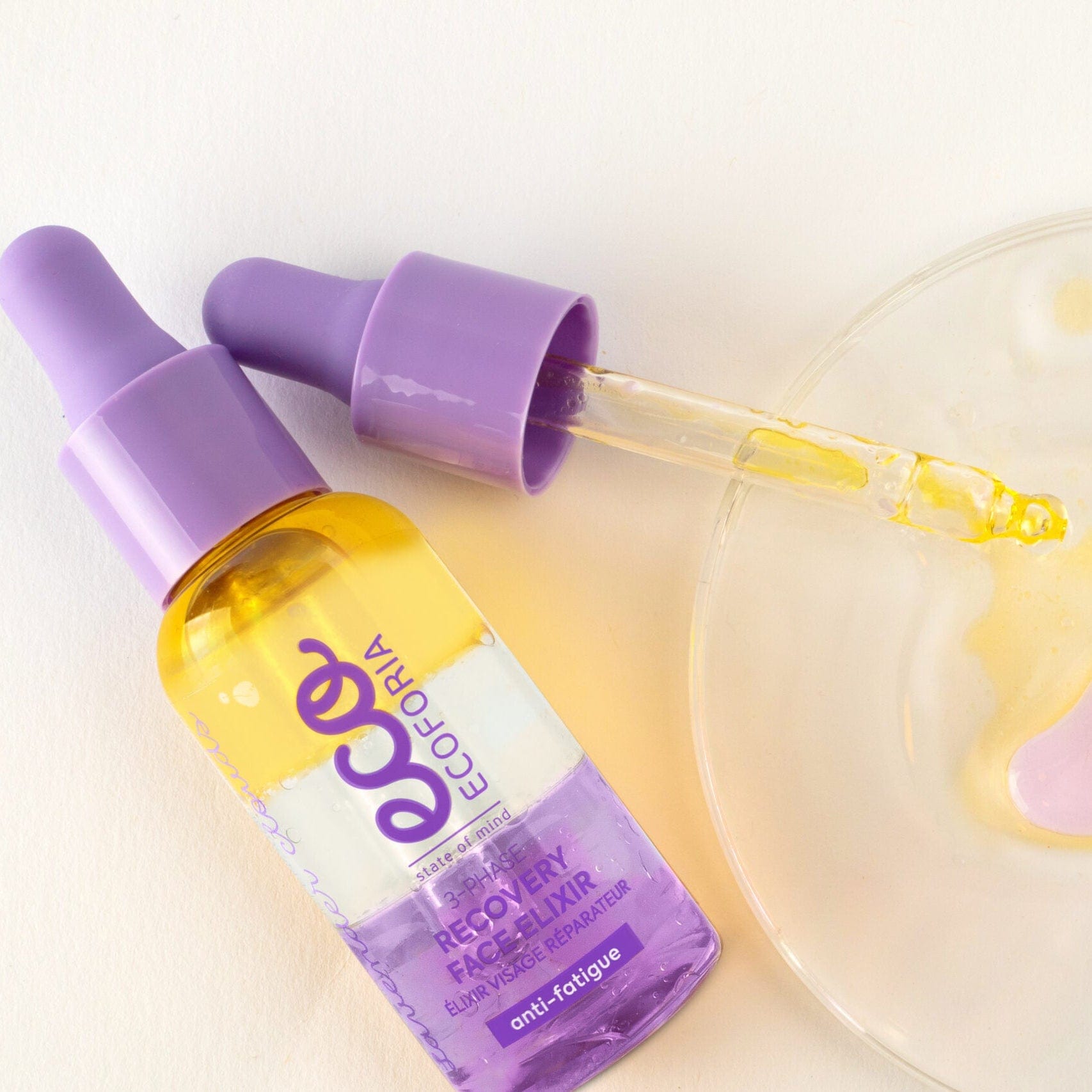 Ecoforia Serum Ecoforia 3-Phase Recovery Face Elixir – Revitalising Vegan Serum with Botanical Oils (30mls)