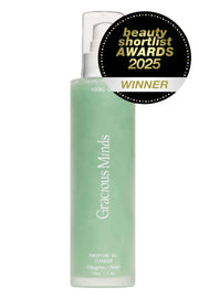 Gracious Minds Young Grass Purifying Gel Cleanser 150ml with beauty shortlist award 2025 winner badge