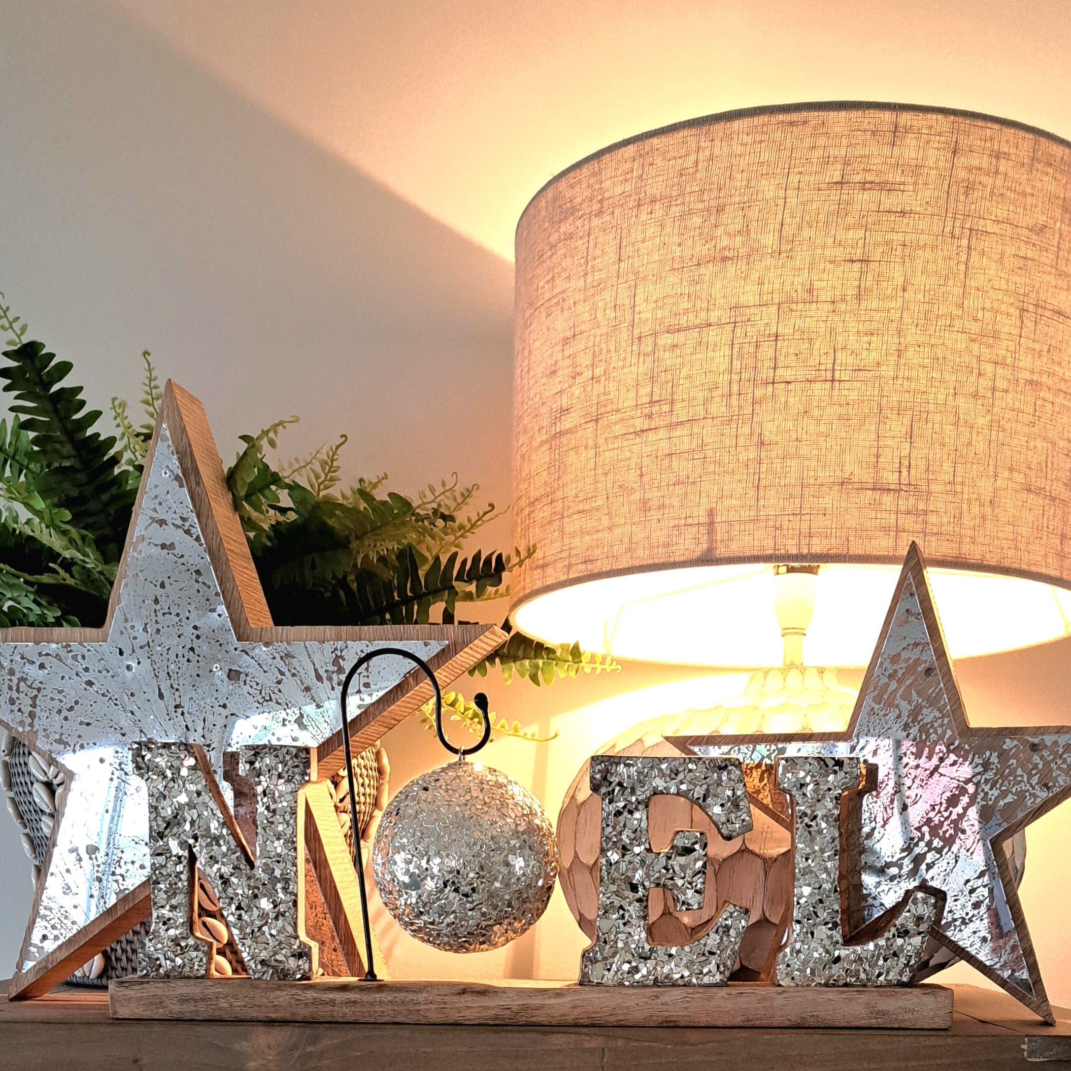 Mediterranean Markets Home Decor NOEL Wooden Sign