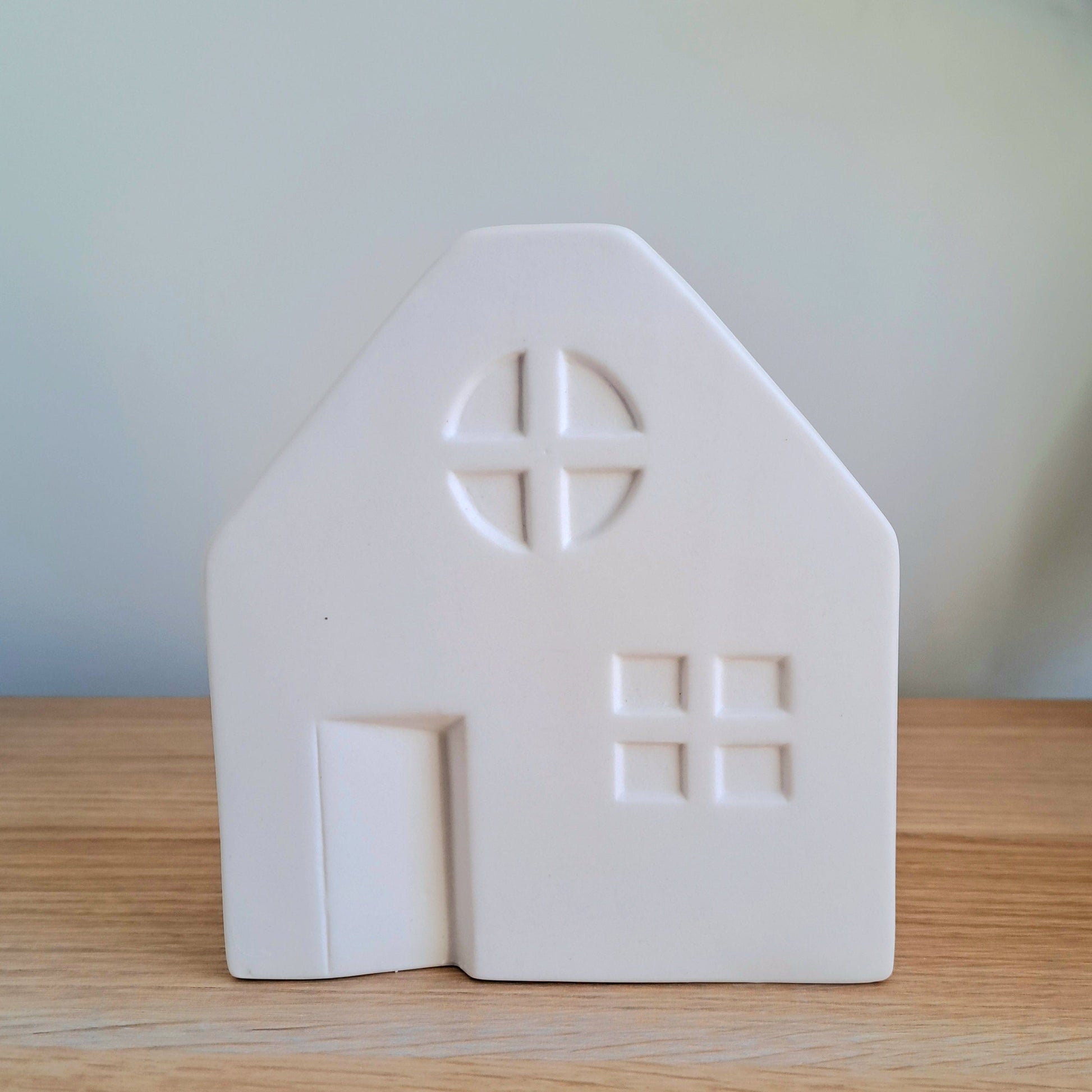 Mediterranean Markets Home Decor White Christmas Ceramic Houses