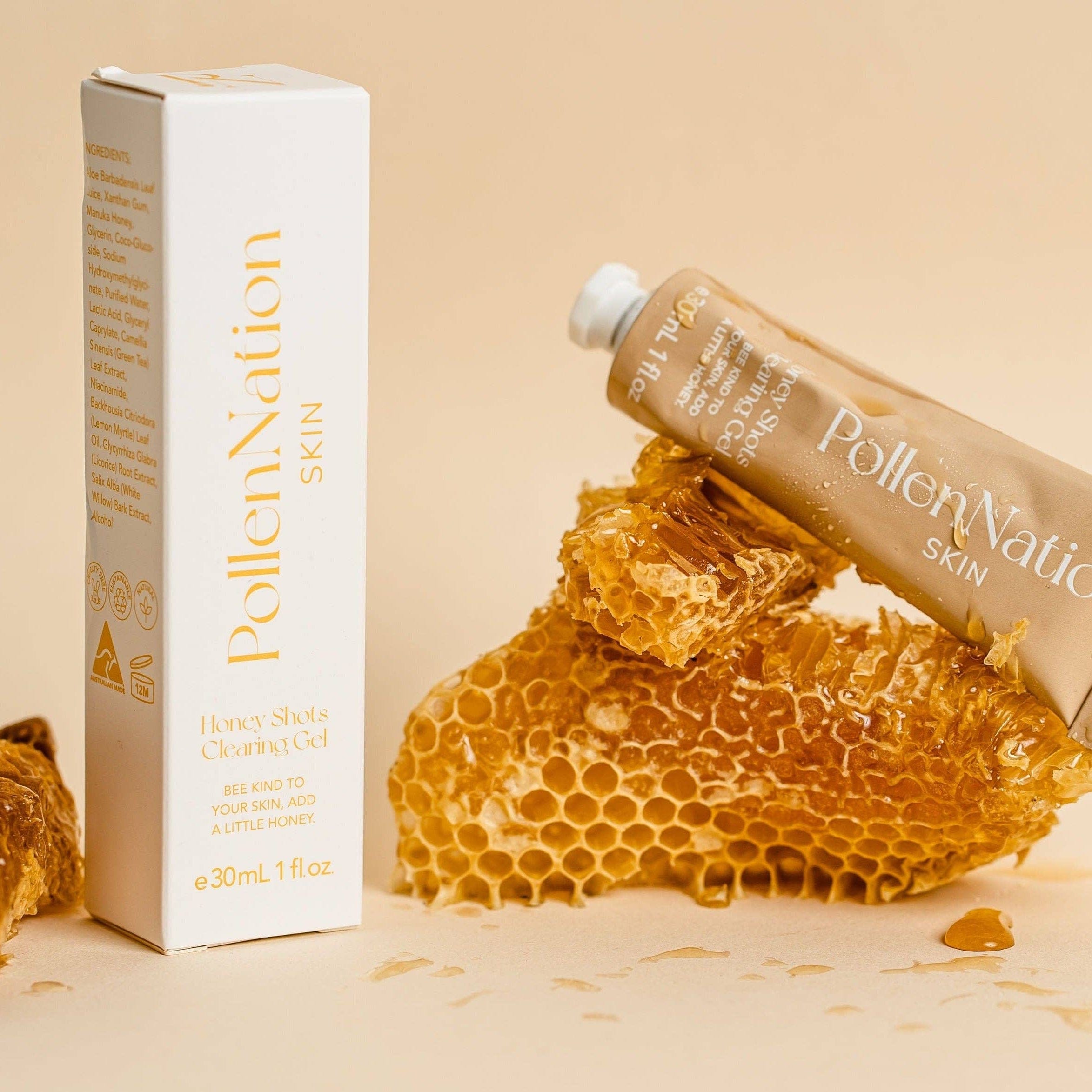 PollenNation Skin Acne Clearing Gel Honey Shots Clearing Gel (30ml)