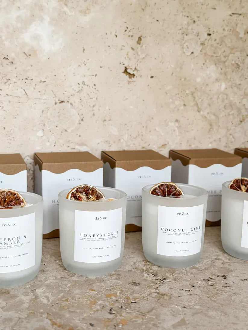 Simply Hygge Living Candles Honeysuckle 220g | Elei & Rae