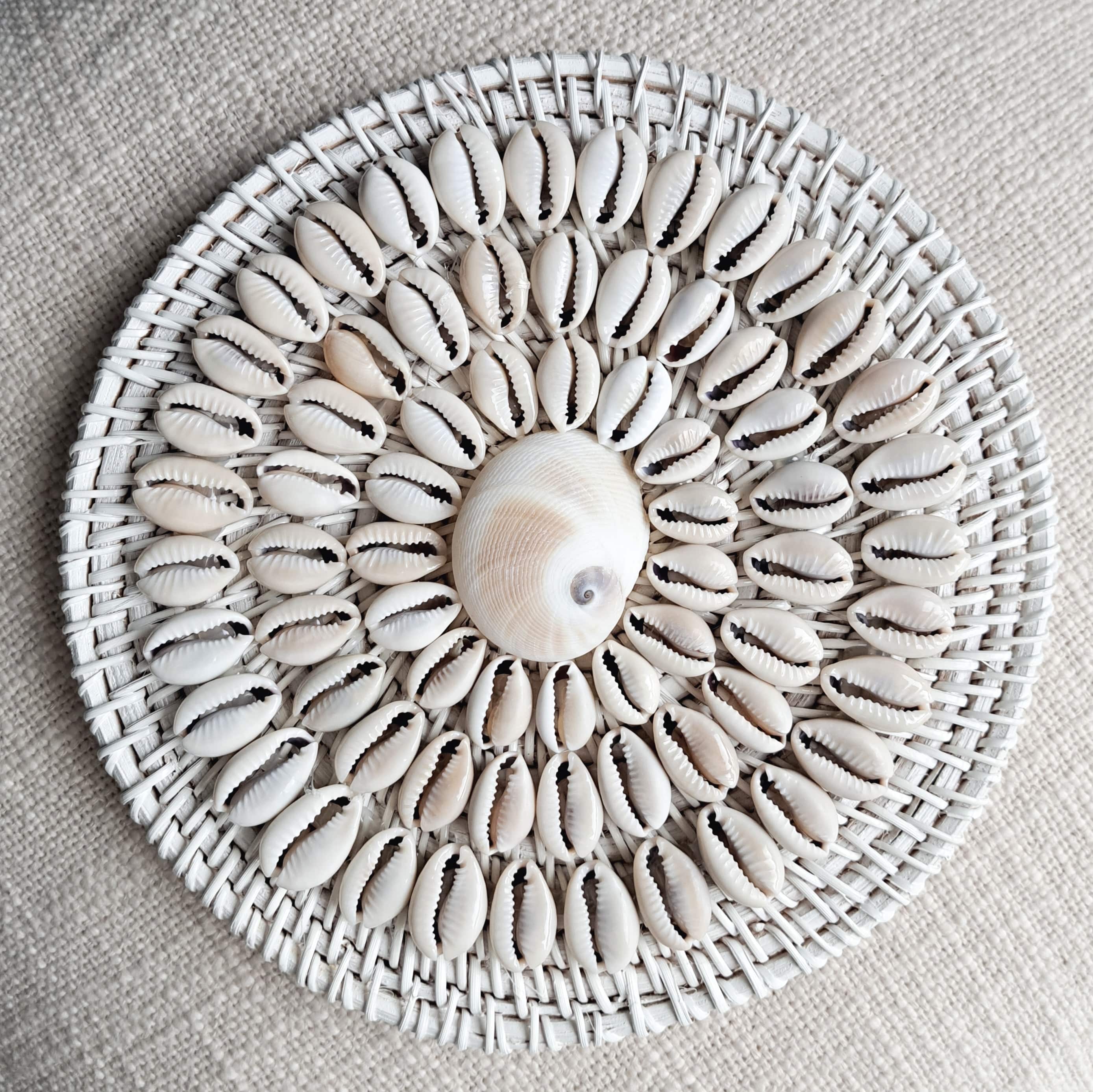 Kai Cowrie Charm Cushion Disk Simply Hygge Living Cushion Kai Cowrie Charm | Cushion Disk