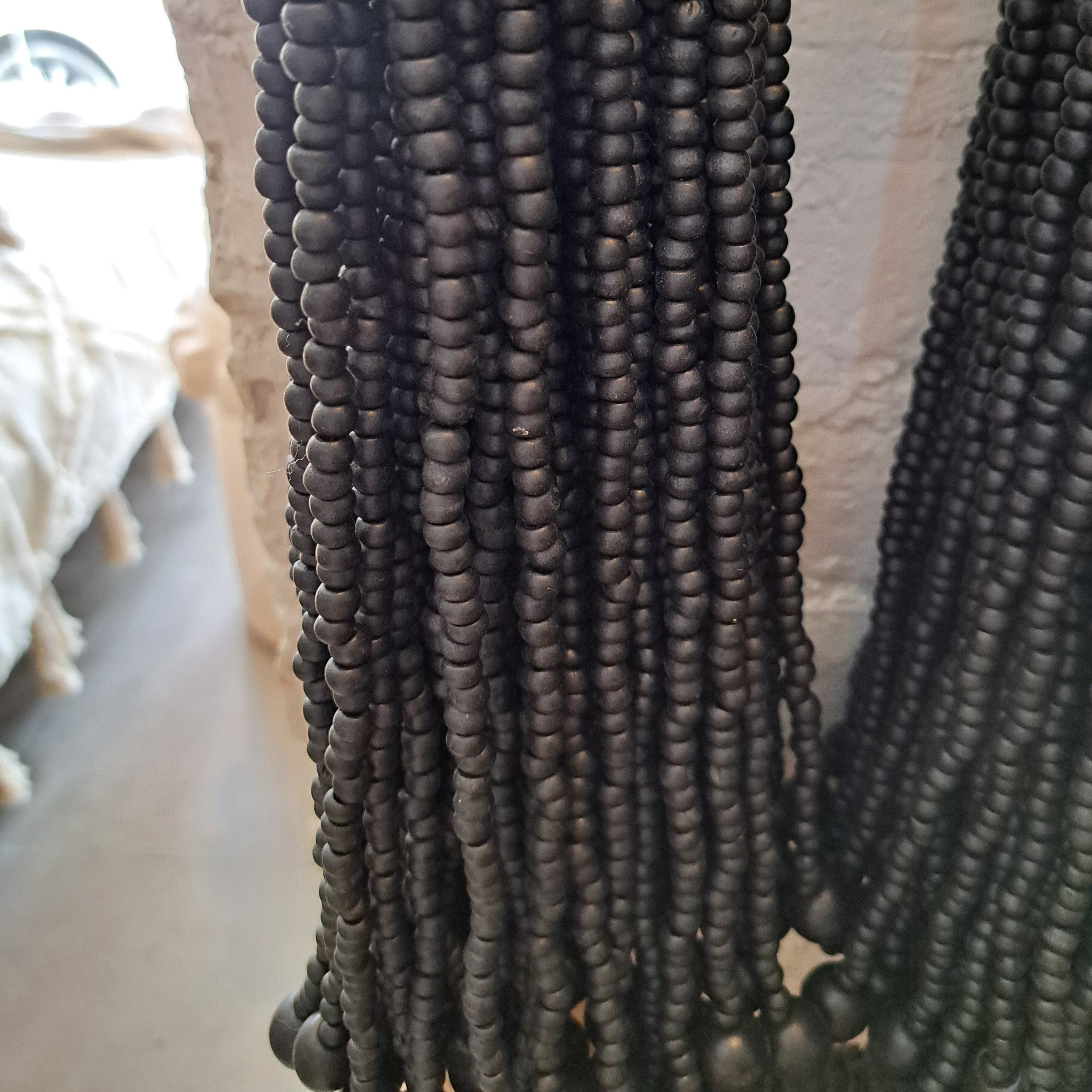 Simply Hygge Living Decor Castaway Bead Tassel - Black