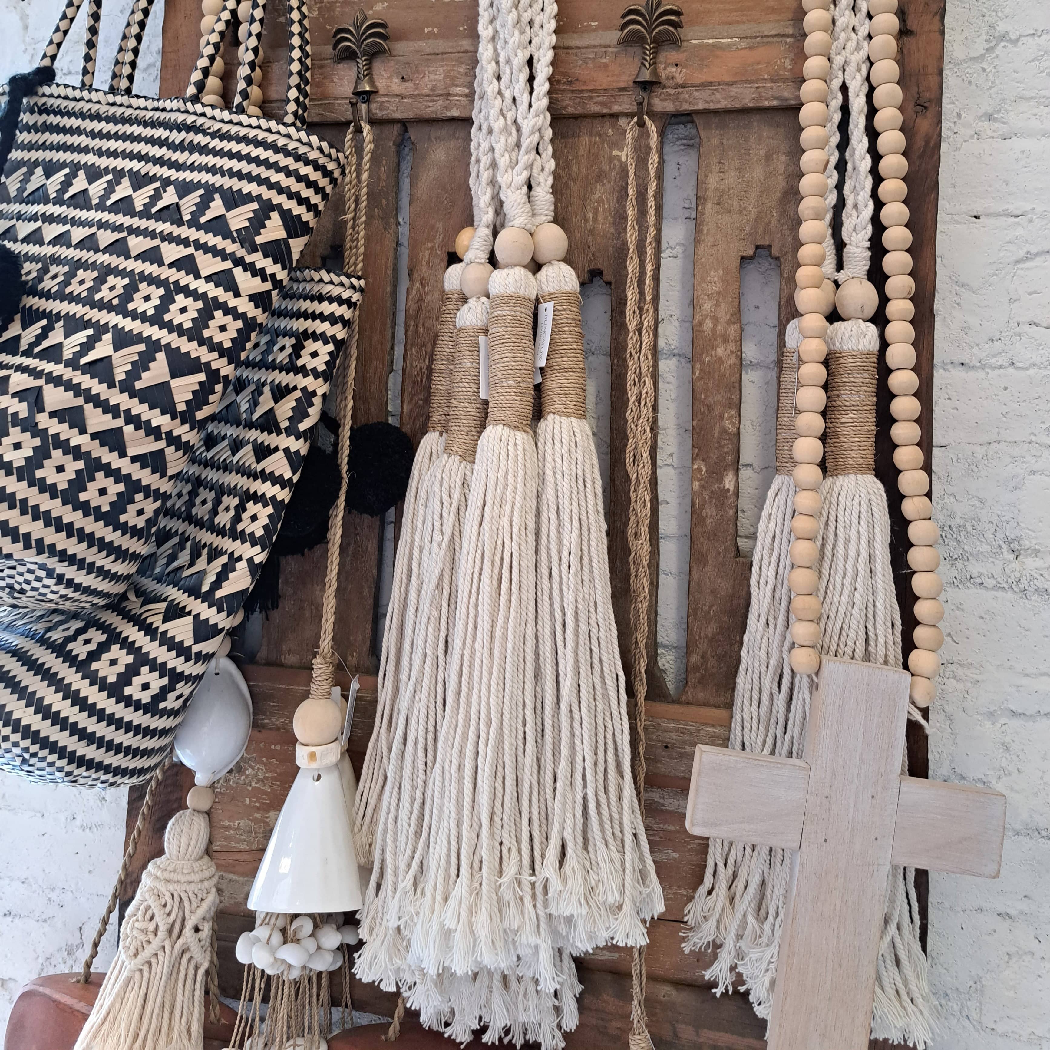 Simply Hygge Living Decor Castaway Natural Cotton Tassel
