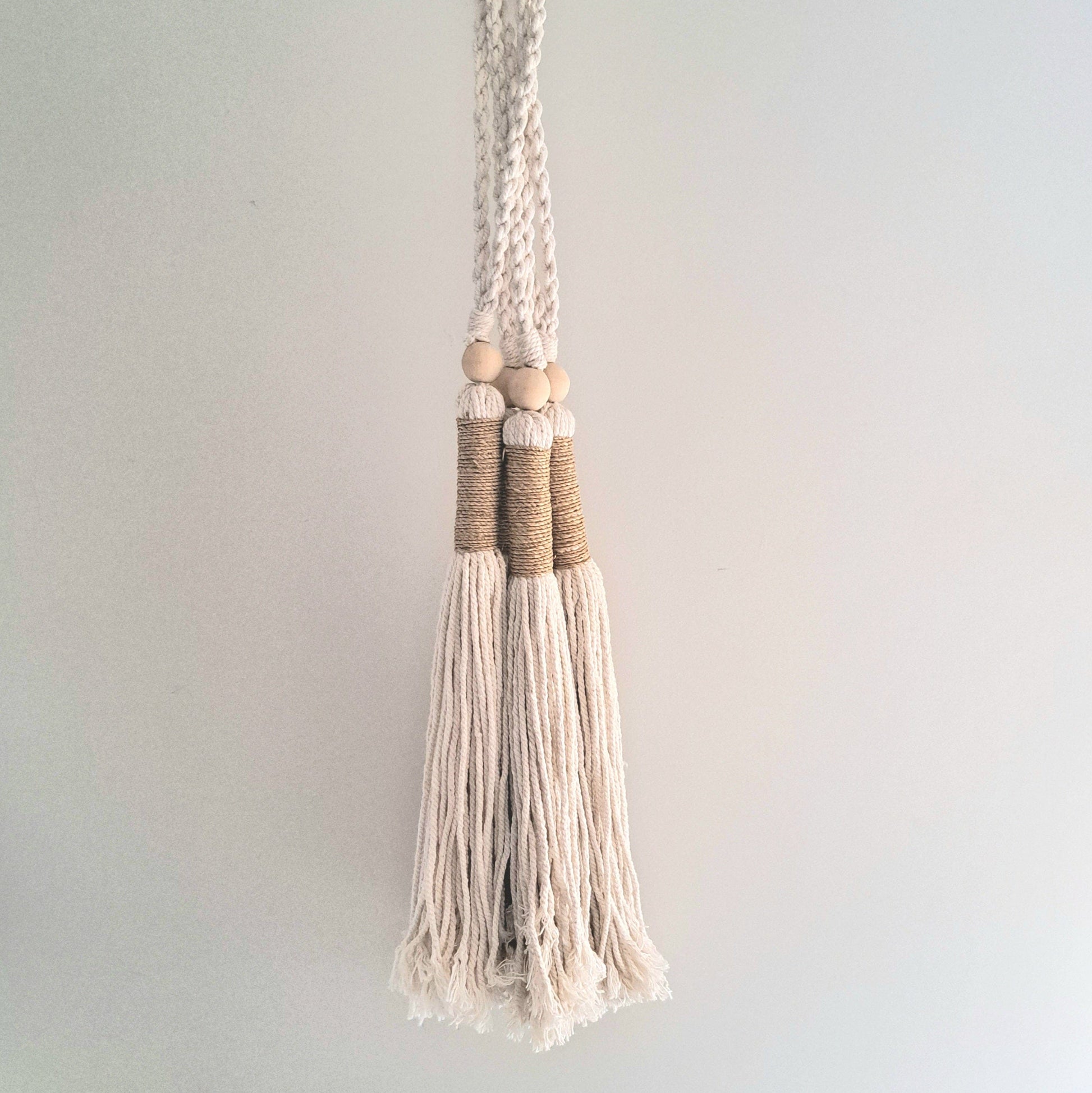 Simply Hygge Living Decor Castaway Natural Cotton Tassel
