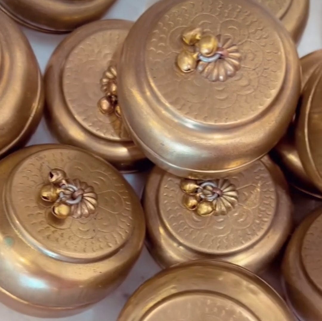 Simply Hygge Living Home Decor Brass Trinket Boxes