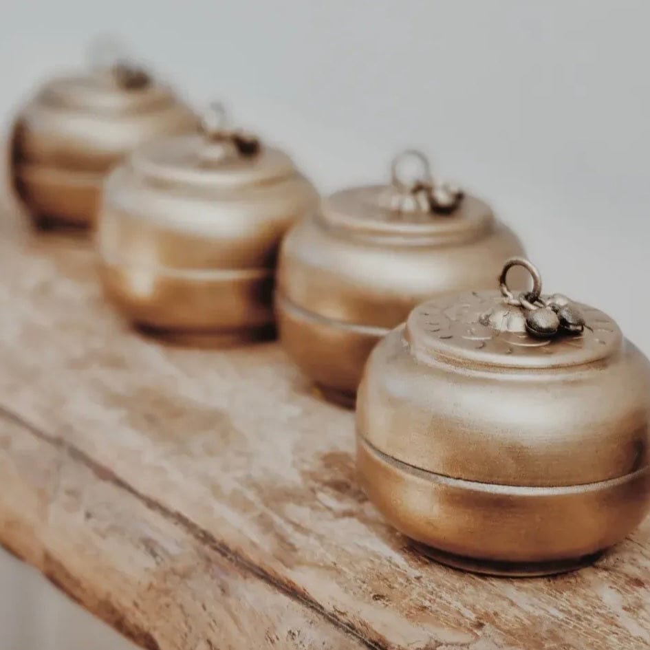 Simply Hygge Living Home Decor Brass Trinket Boxes