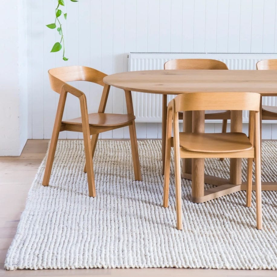 Simply Hygge Living Rugs 180cm x 270cm White Wash Jute Rugs & Runners