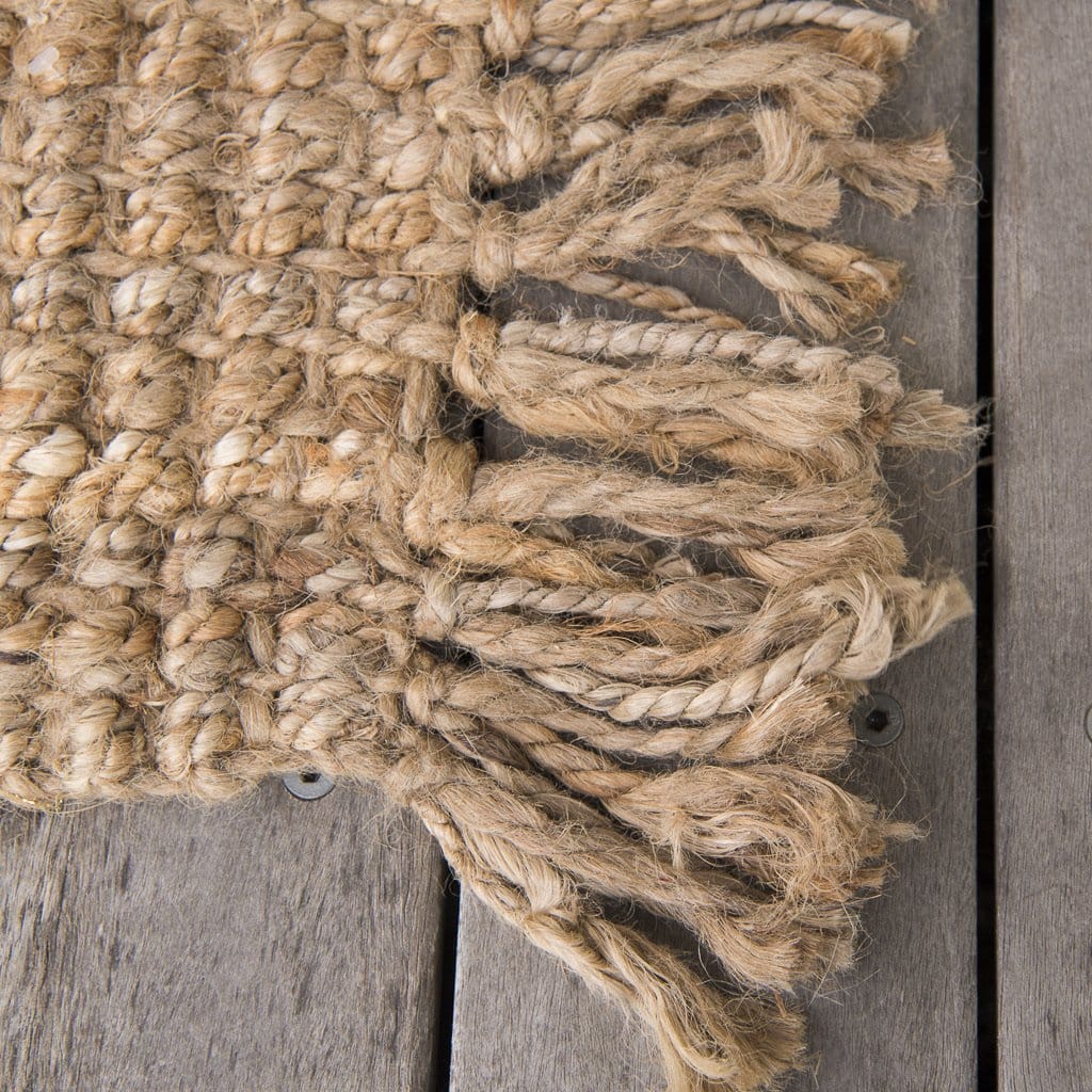 Simply Hygge Living Rugs 70cm x 140cm Natural Jute Rugs | Fringe Edge
