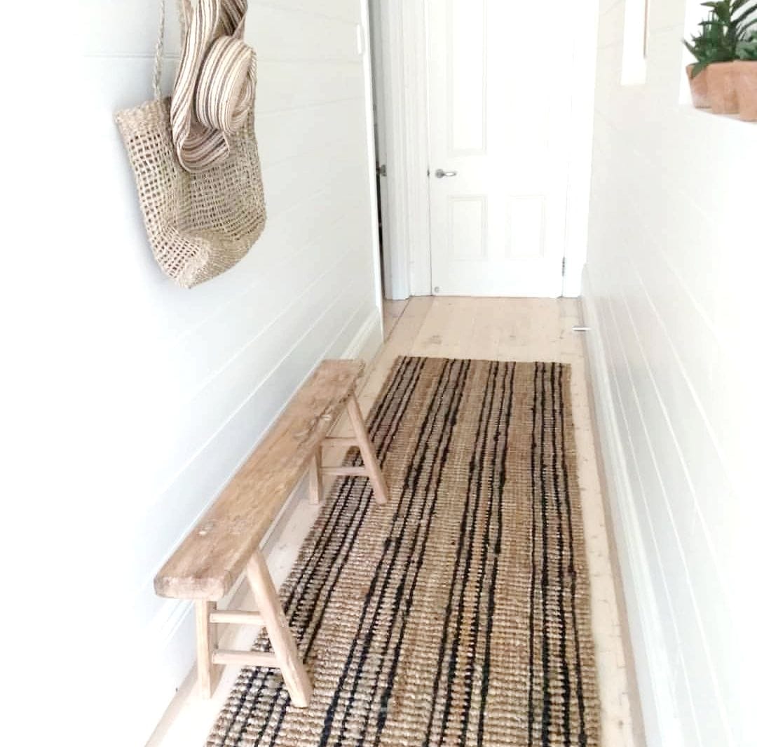 Simply Hygge Living Rugs 80cm x 300cm Stripe Jute Rugs & Runners