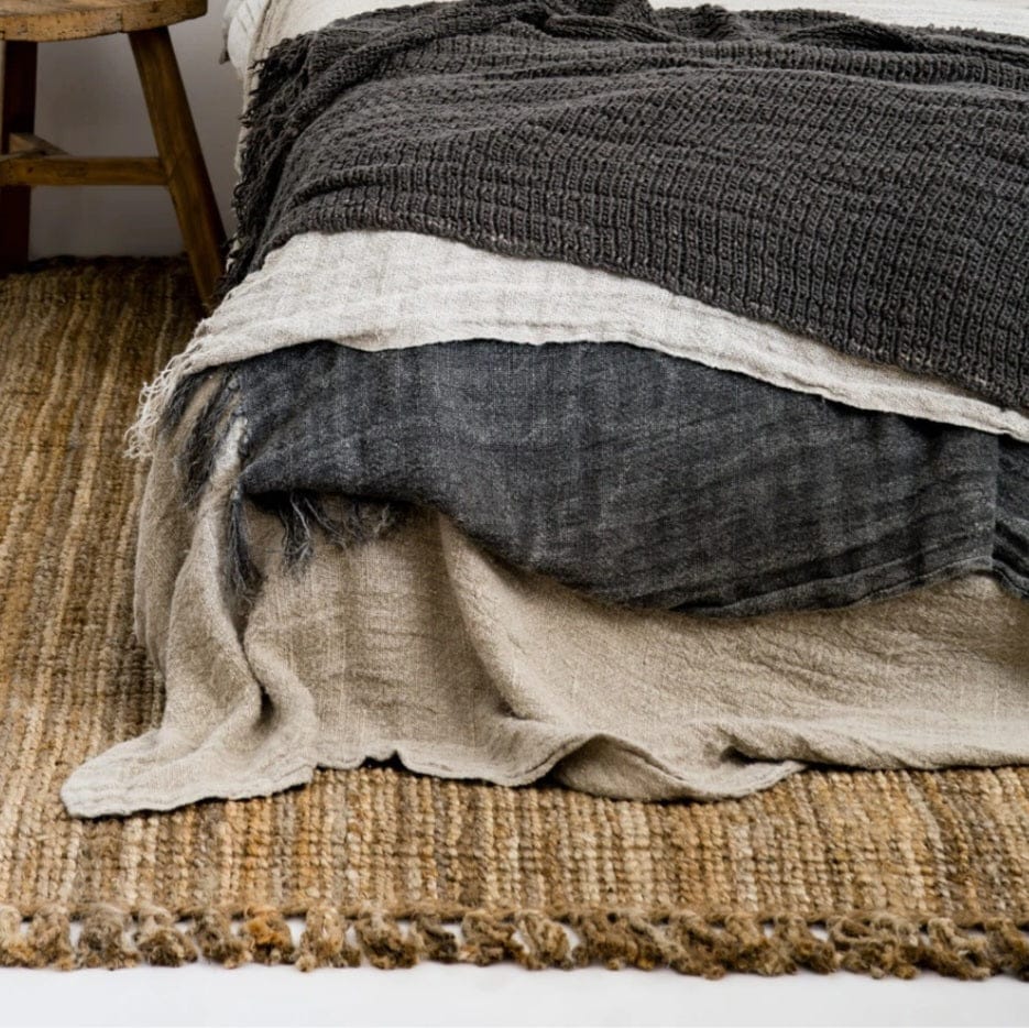Simply Hygge Living Rugs Natural Jute Rugs | Fringe Edge