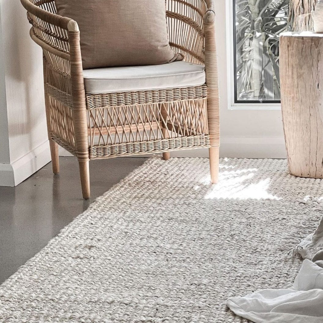 Simply Hygge Living Rugs White Wash Jute Rugs & Runners