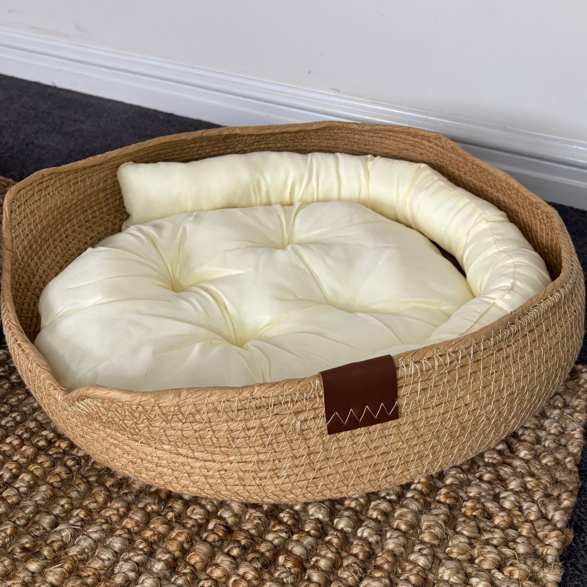 Willow Nest Pet Cradle Simply Hygge Living Willow Nest – Handmade Natural Cradle for Pets