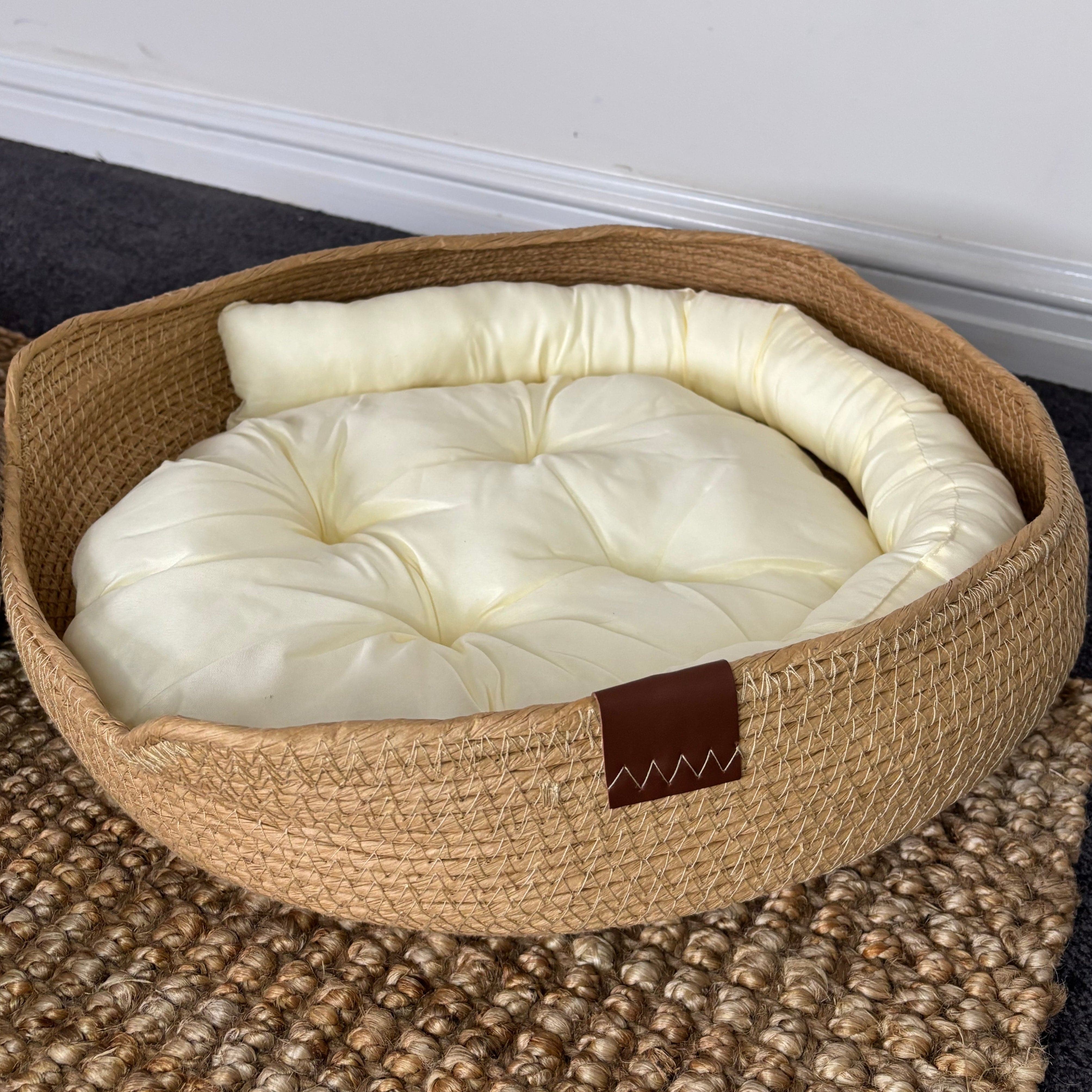 Willow Nest Pet Cradle Simply Hygge Living Willow Nest – Handmade Natural Cradle for Pets