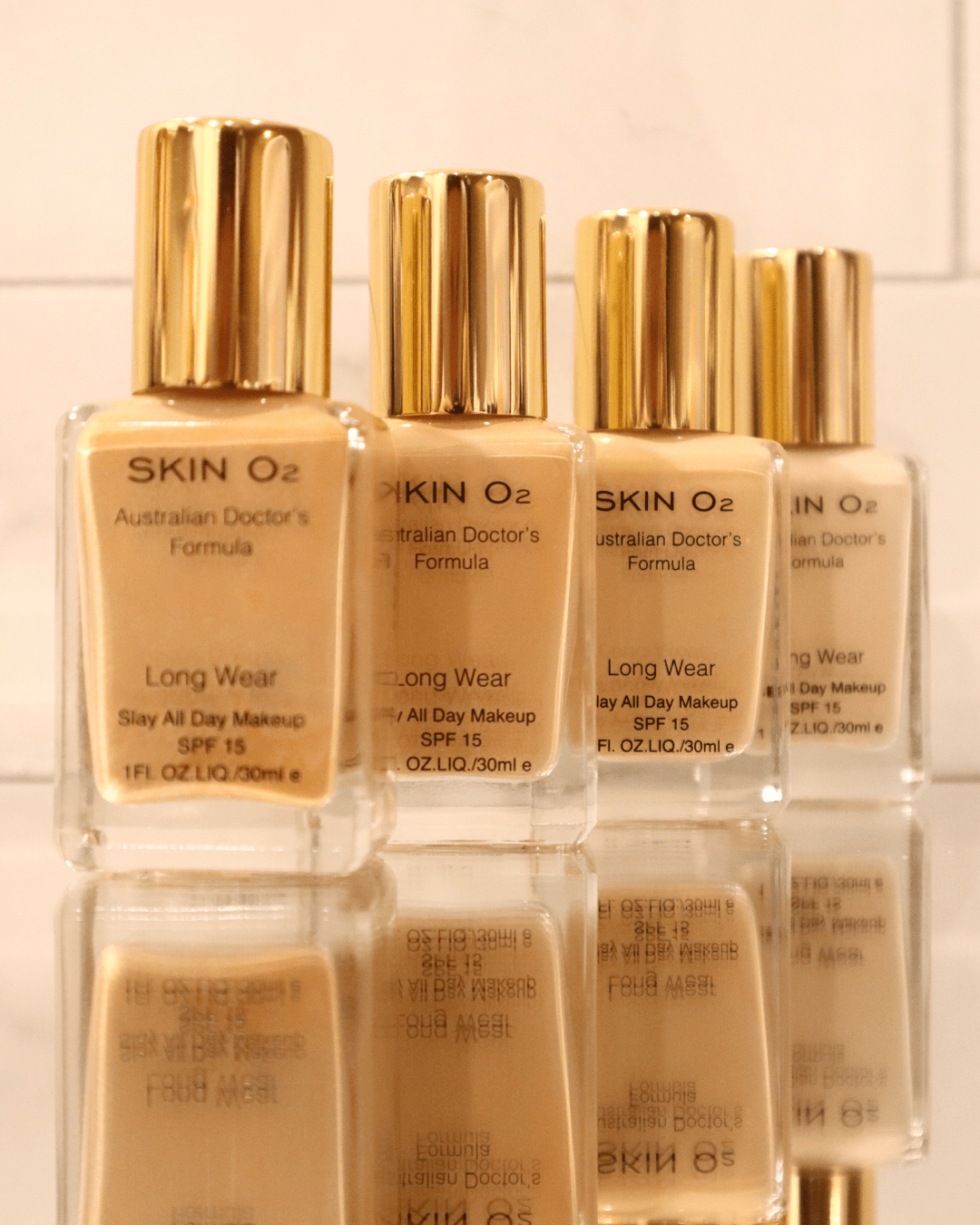 Skin O2 Foundation Skin O2 Mineral Long Wear Foundation – Full Coverage, Skin-Loving Makeup (30ml)
