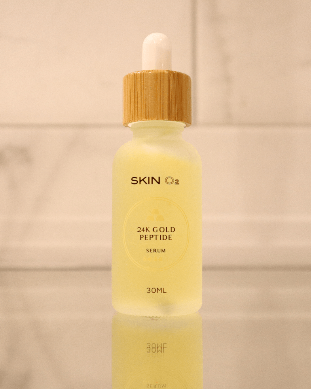 Skin O2 Serum 30ML Skin O2 24K Gold Peptide Anti-Ageing Serum – Vegan Firming & Hydrating Booster (30ml)