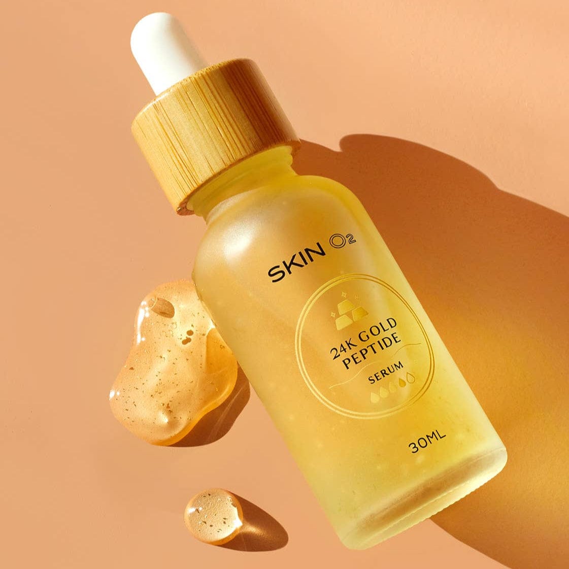 Skin O2 Serum 30ML Skin O2 24K Gold Peptide Anti-Ageing Serum – Vegan Firming & Hydrating Booster (30ml)