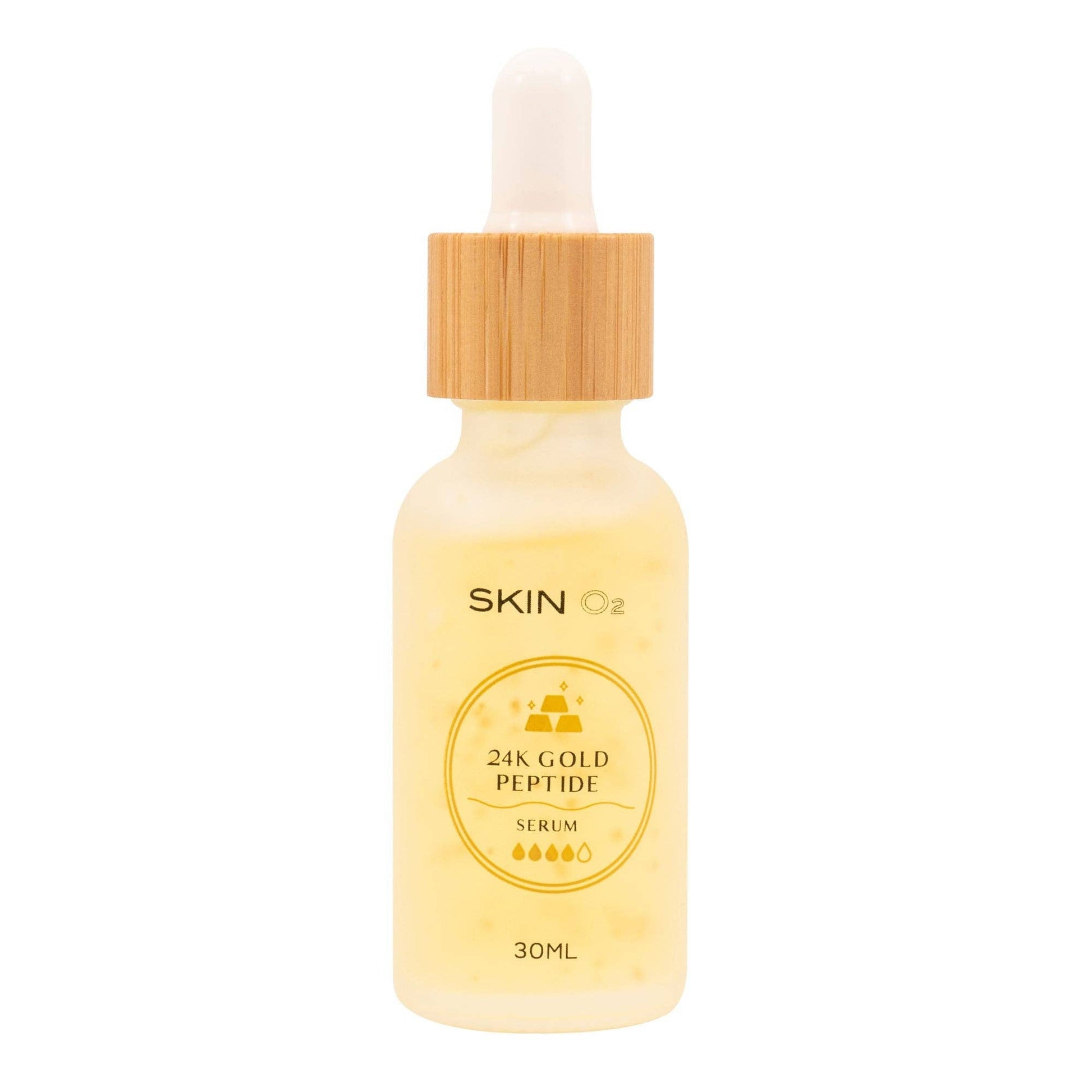 Skin O2 Serum 30ML Skin O2 24K Gold Peptide Anti-Ageing Serum – Vegan Firming & Hydrating Booster (30ml)