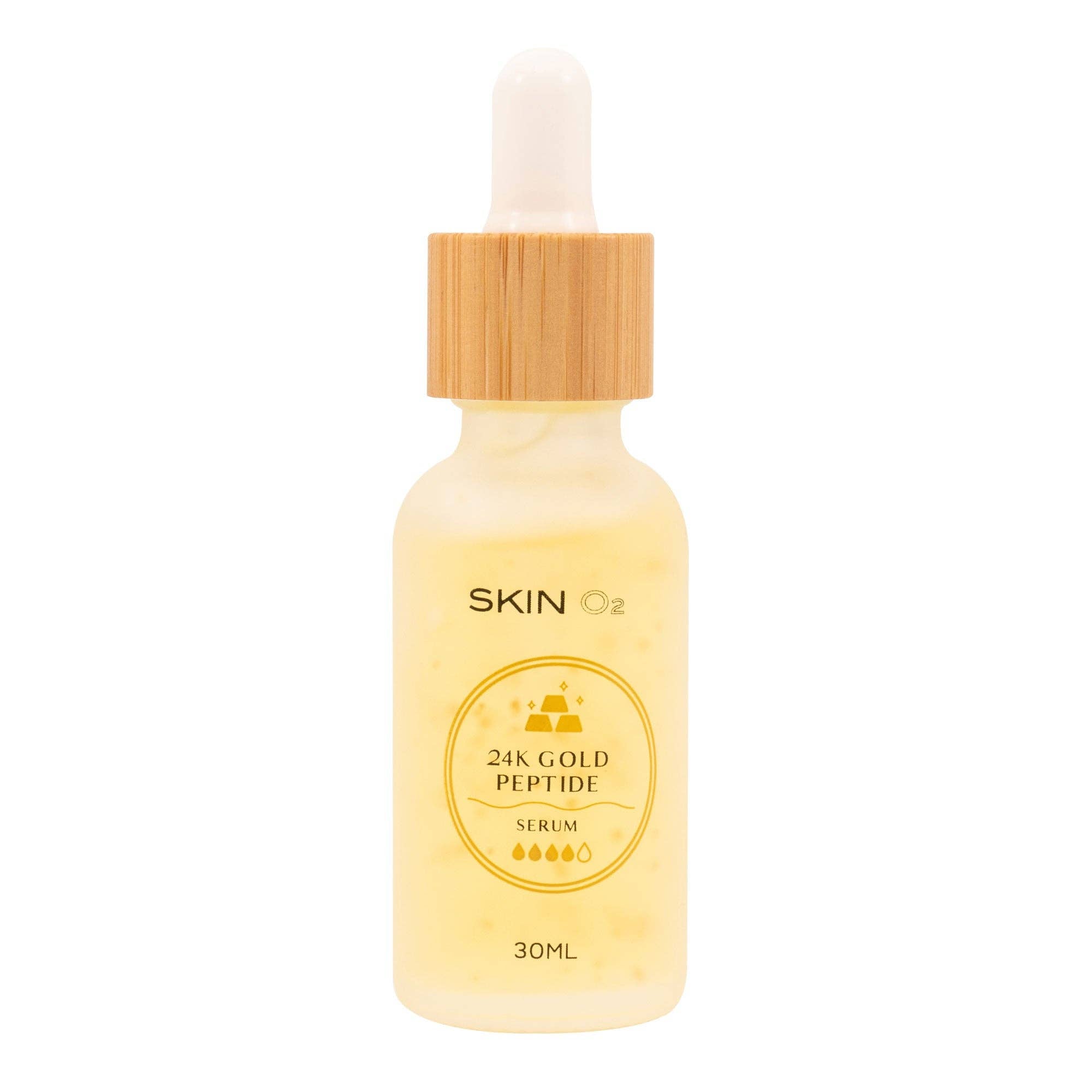 Skin O2 Serum 30ML Skin O2 24K Gold Peptide Anti-Ageing Serum – Vegan Firming & Hydrating Booster (30ml)