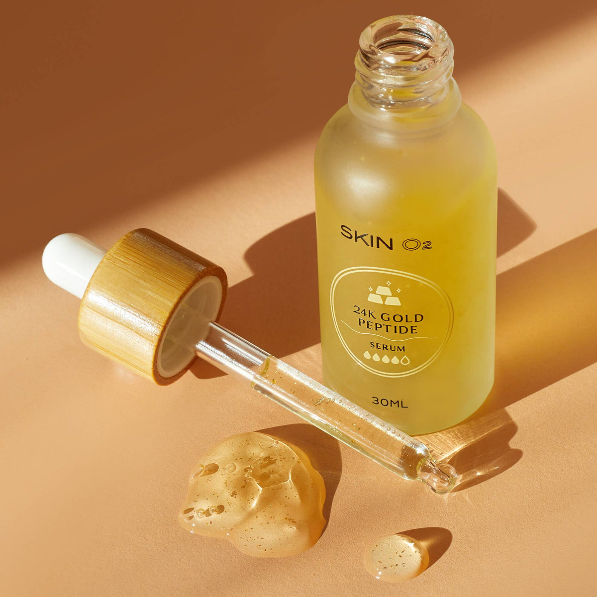Skin O2 Cosmetics Skin O2 24K Gold Peptide Anti-Ageing Serum 30ml – SNACC LIFESTYLE ...