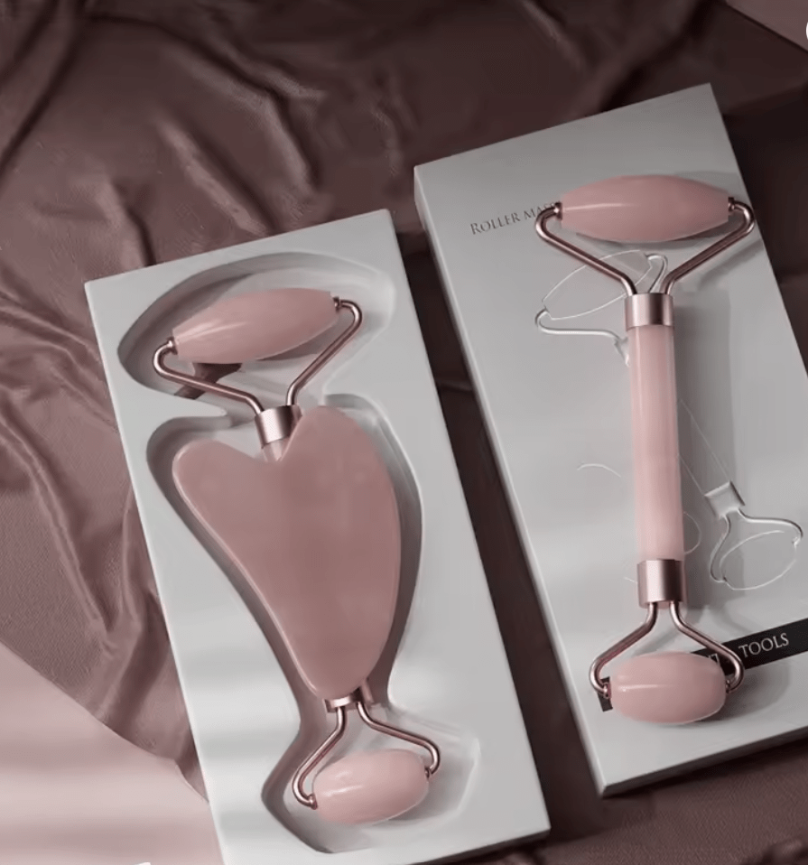 SNACC BEAUTY Beauty Tool Face Roller & Gua Sha Set – Resin Massage Tools for Facial Lifting, Wrinkle Reduction & Skin Firming