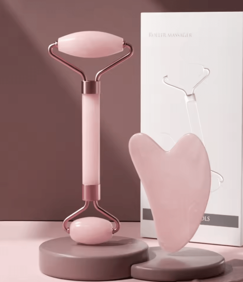 SNACC BEAUTY Beauty Tool Face Roller & Gua Sha Set – Resin Massage Tools for Facial Lifting, Wrinkle Reduction & Skin Firming