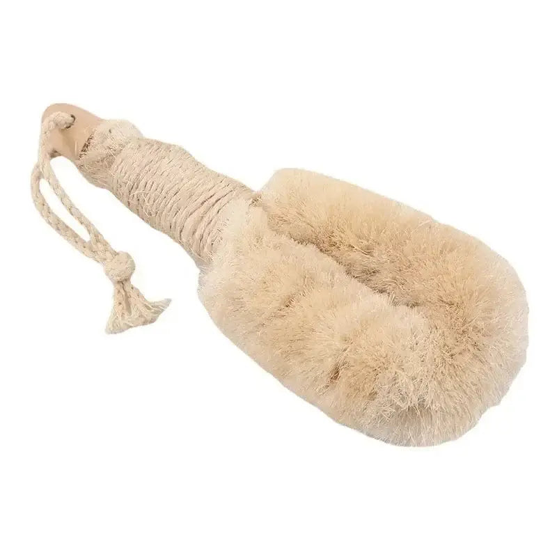 SNACC BEAUTY Body Brush Natural Sisal Dry Body Brush – Exfoliating Spa Brush for Bath & Shower