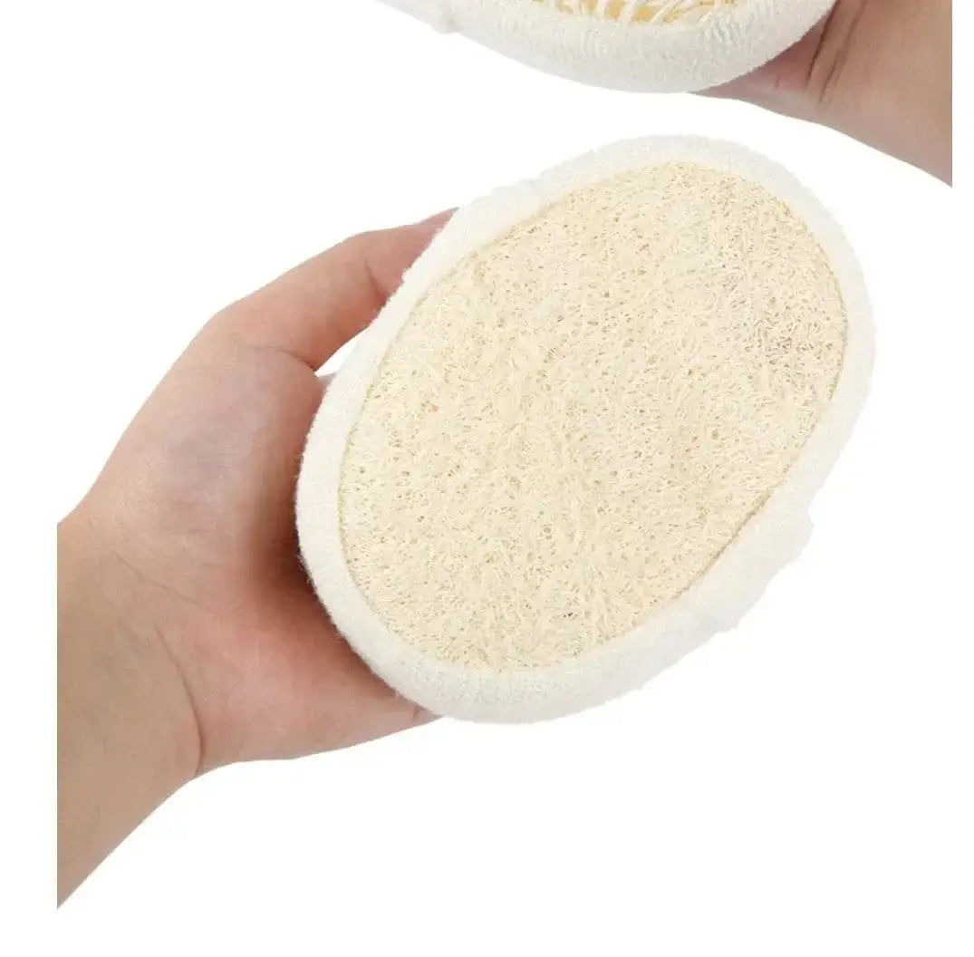 SNACC BEAUTY Body Loofah Large Natural Loofah Body Sponge – Oval Exfoliating Bath Scrubber Pad