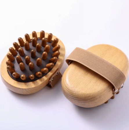 SNACC BEAUTY Body Massage Brush Beech Wood Massage Brush – Exfoliating & Circulation
