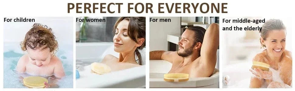 SNACC BEAUTY Brushes Premium Dry Body Brush with Natural Bristles for Radiant Skin