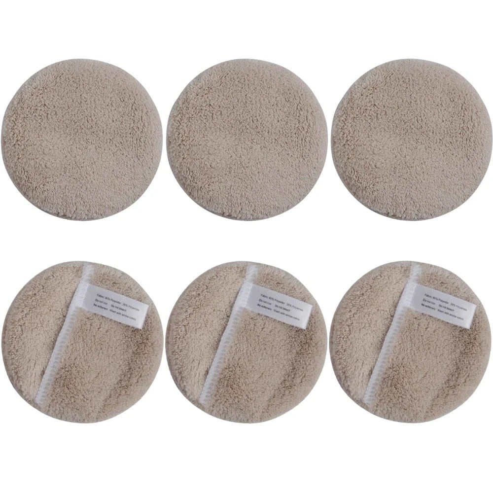 SNACC Makeup Remover Pads – 6 Piece Microfiber Set showing reusable and eco-friendly makeup removing pads.