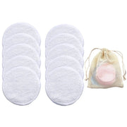 SNACC BEAUTY Cleaning pads White Eco-Friendly Bamboo Reusable Makeup Remover Pads – Gentle, Soft & Sustainable Skin Care Solution